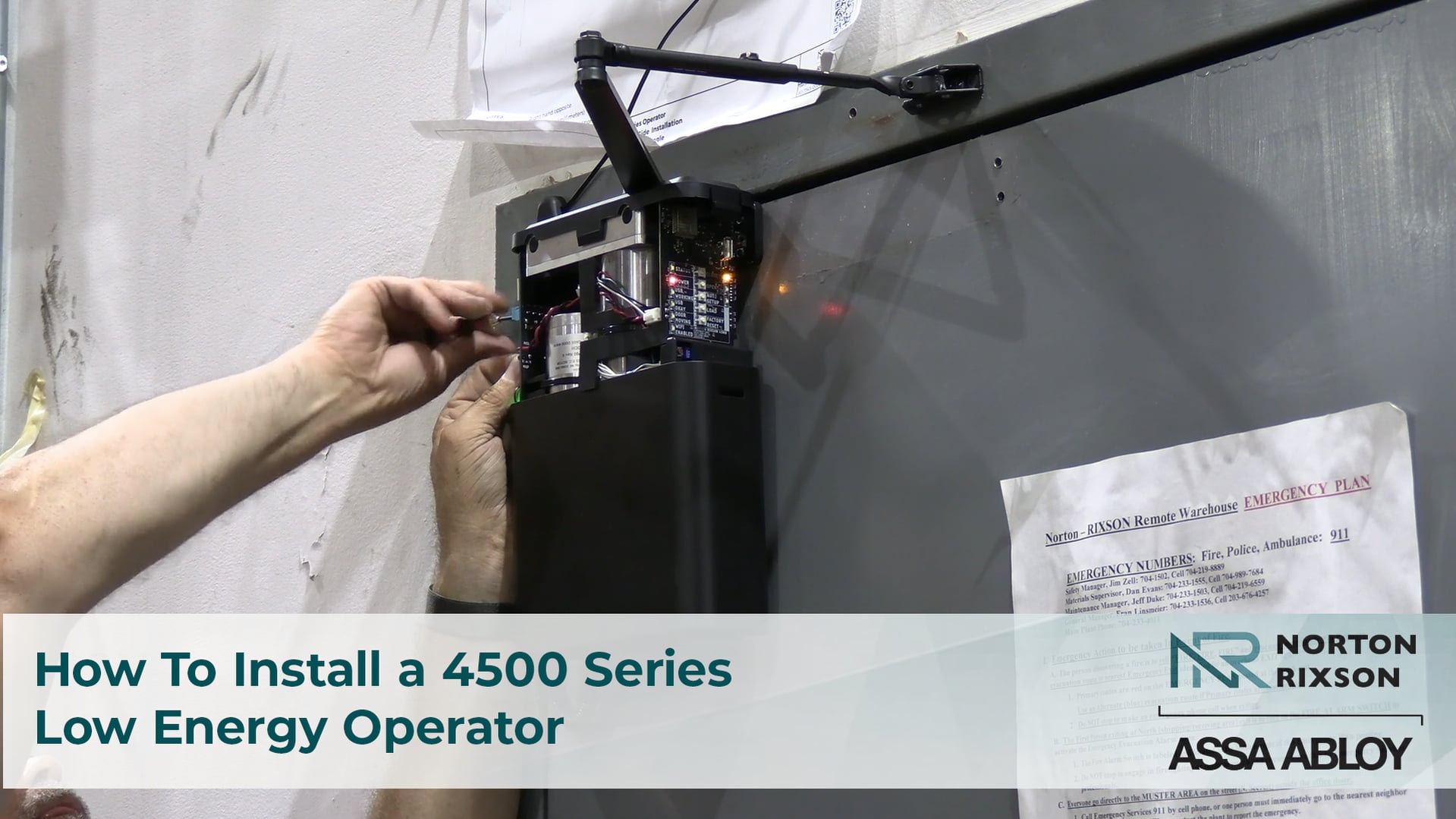 4500 Series Low Energy Operator Retrofit Installation | Videos & Movies ...