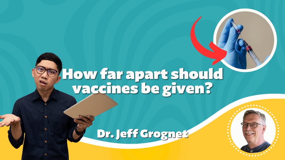 How far apart should vaccines be given?