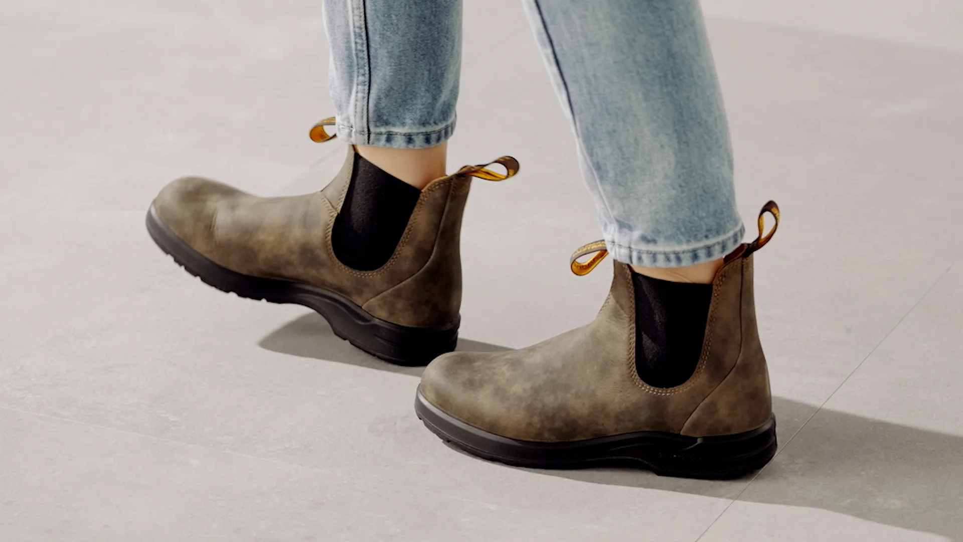 Rustic Brown Premium Leather Chelsea Boots, Women's All