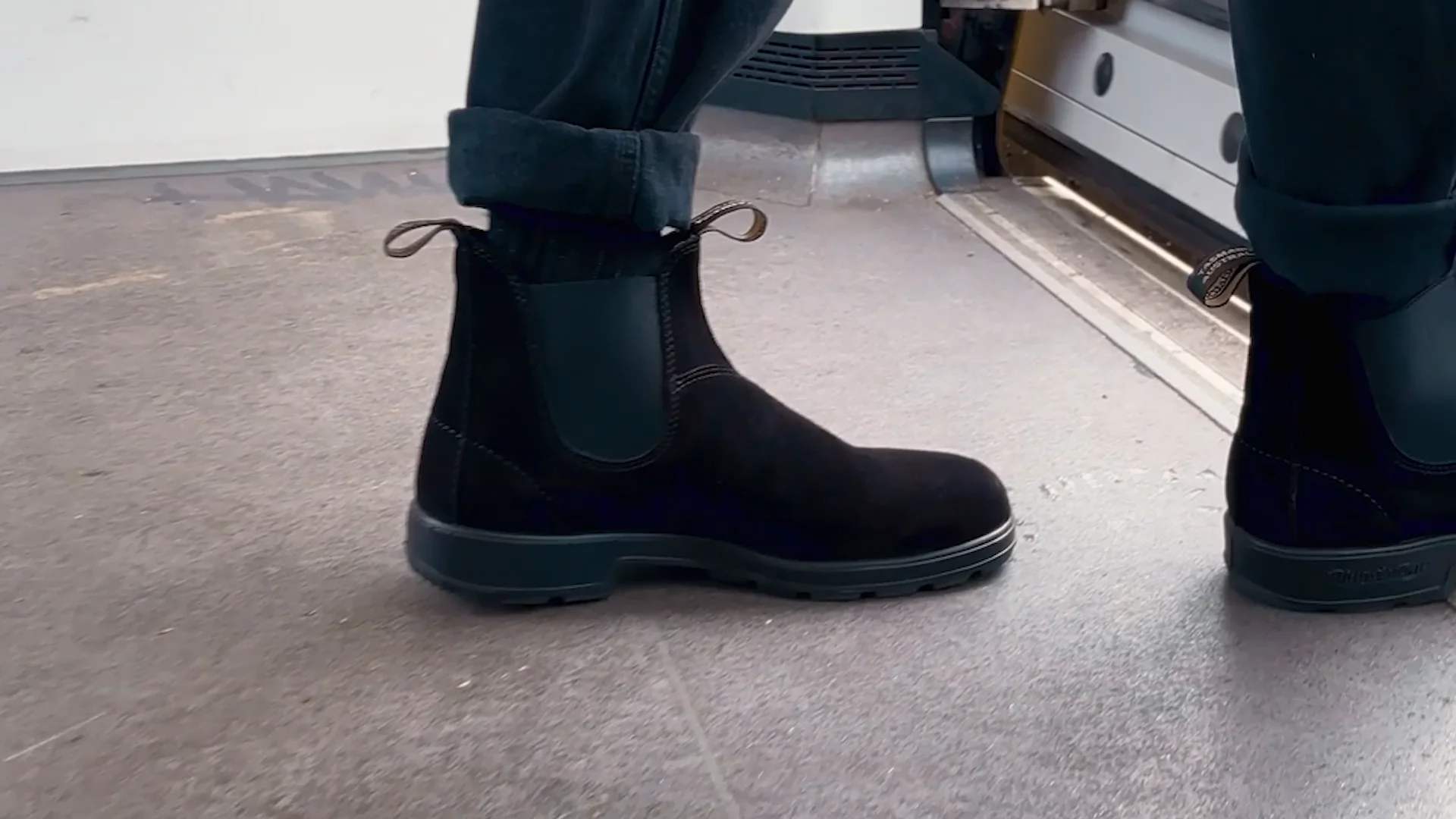 Black Suede Suede Leather Suede Boots, Men's Originals 2405