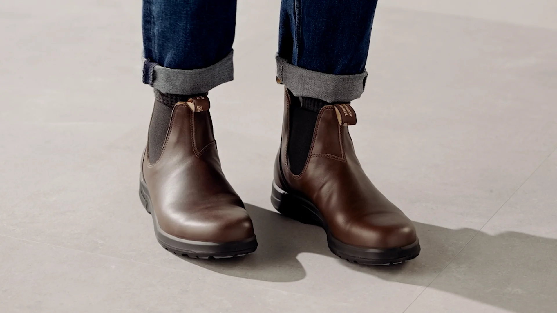 Cocoa Brown Premium Leather Chelsea Boots, Men's All-Terrain