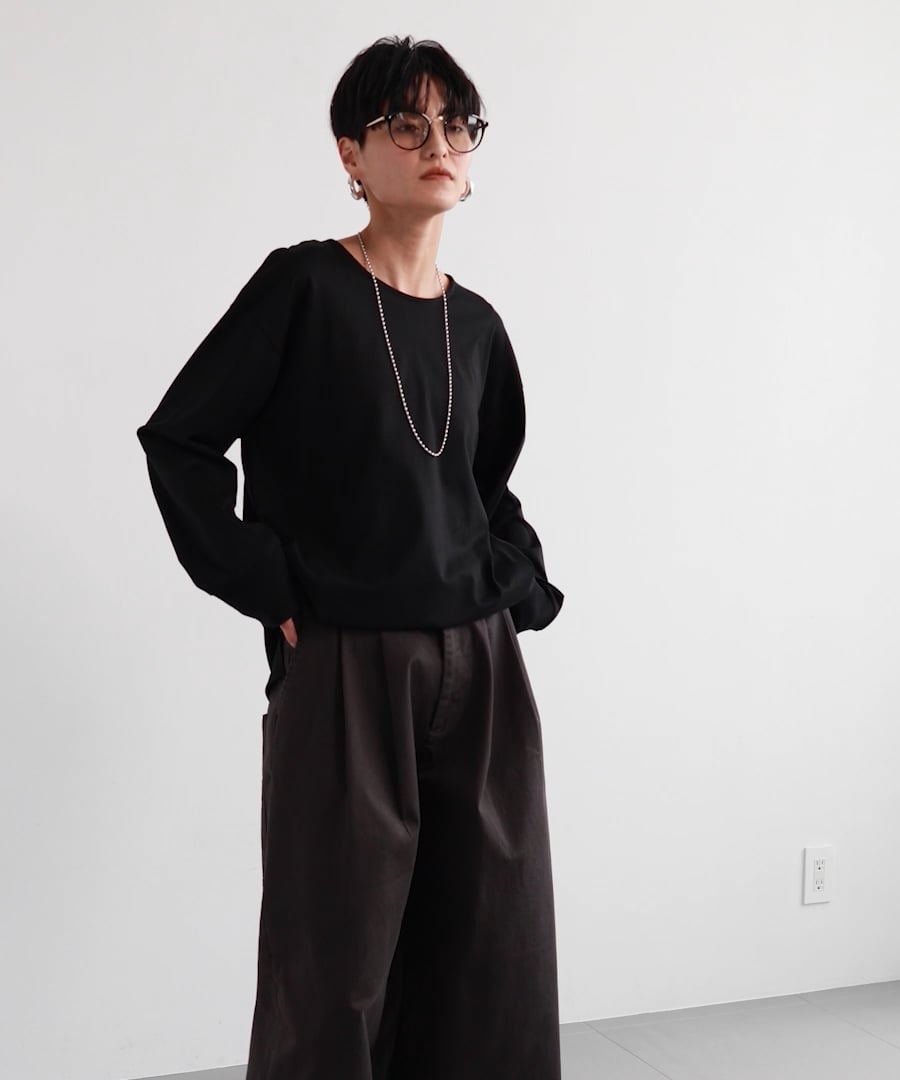 タックワイドチノストレッチパンツ【JAPAN FABRIC】 / マシン