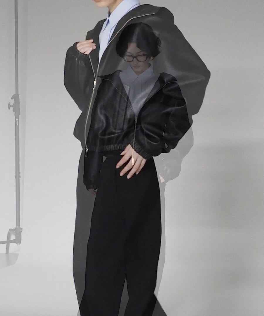 Curensology×GELLI】レザーフードブルゾン | [公式]カレンソロジー