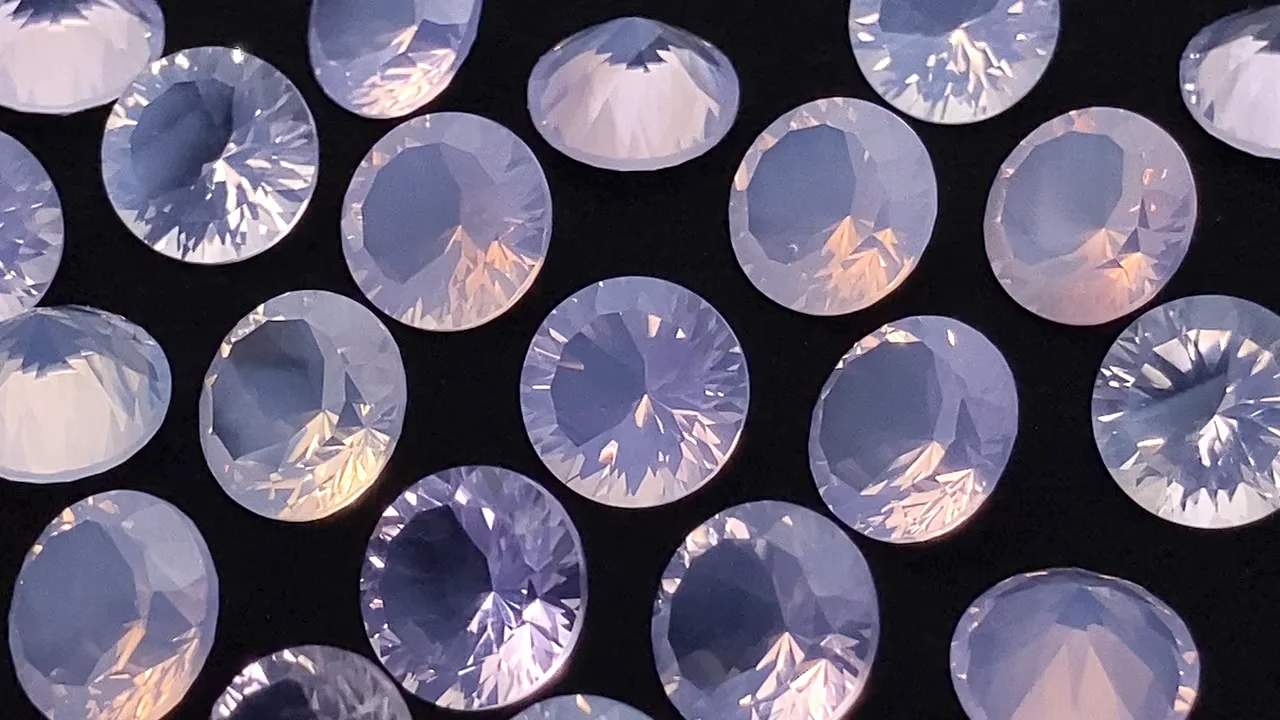 宝石質スコロライト ルース ラウンド コンケーブカット10×10mm 1粒