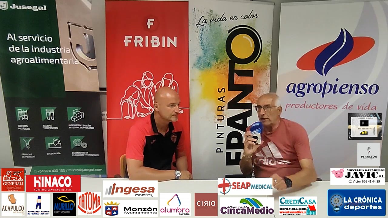 COPA DIPUTACIÓN PROVINCIAL DE HUESCA  OCTAVOS DE FINAL   AT.BINEFAR 0-4 AT.MONZÓN  ALUMBRA  ISMAEL MARIANI ( ENTRENADOR AT.MONZÓN  ALUMBRA )