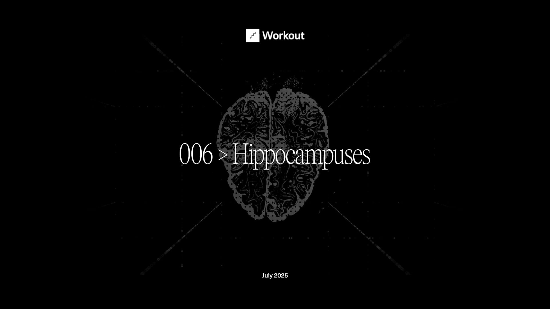 Workout 006 - Hippocampuses