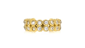 .40 ct. t.w. Bezel-Set CZ Single Ear Cuff in 18kt Gold Over Sterling