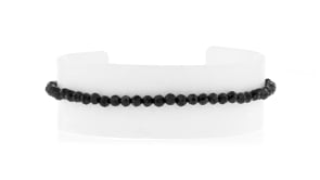12.00 ct. t.w. Black Spinel Bead Bracelet in 18kt Gold Over Sterling