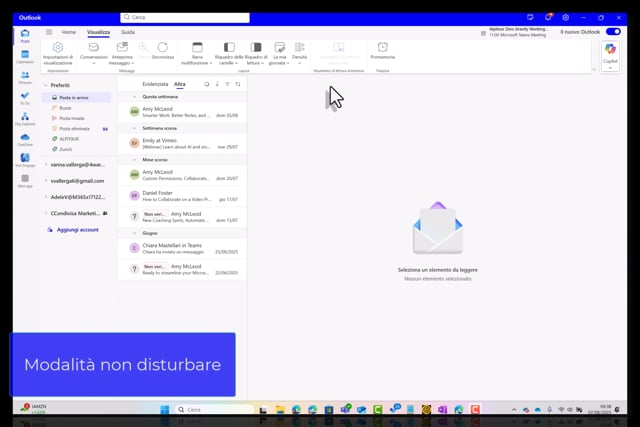 W1-1-3 Modalit&agrave; Non Disturbare