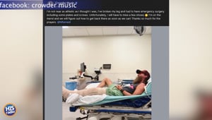 Crowder Broke His Leg!