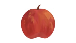 Apple! Eaten!