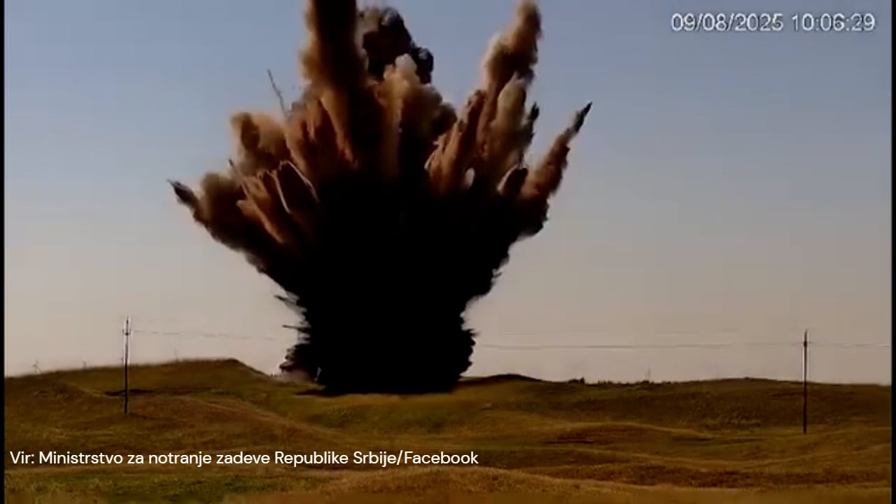 Trenutek, ko so deaktivirali 500-kilogramsko bombo