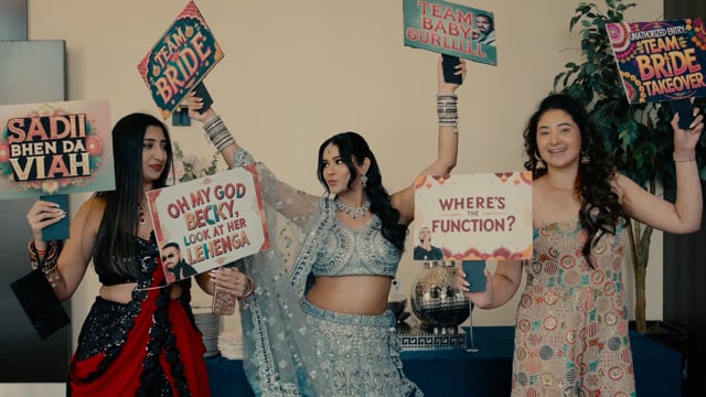 Still from Abhishek & Simran next day edit by Happy Soul Films, Toronto wedding videographers