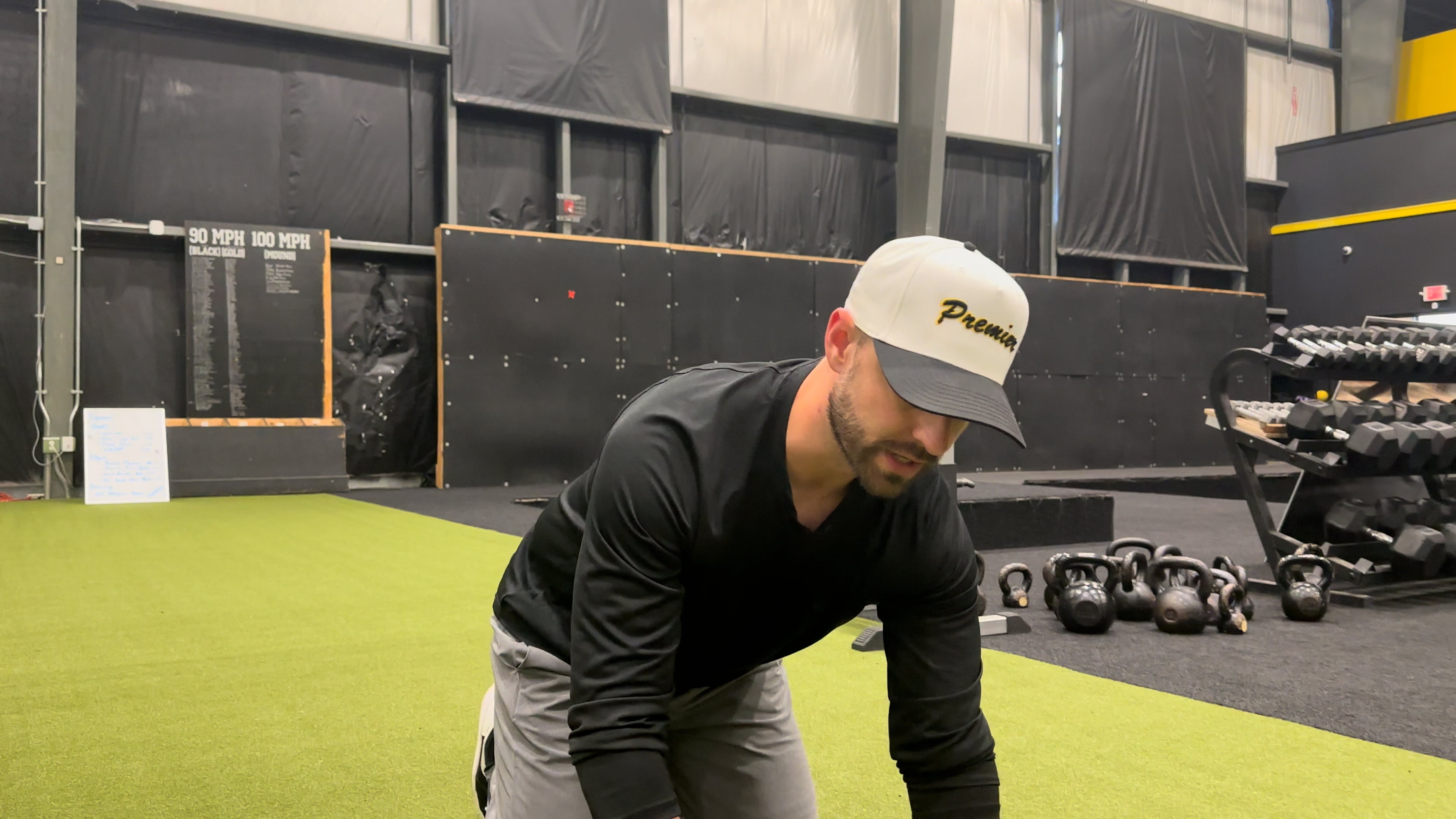 Reverse Slider Bear Crawl (Slider Under Knees)