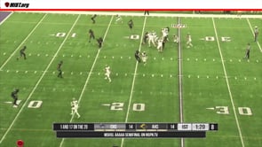 Penalty Enforcement: Quarterback sacked by his facemask.