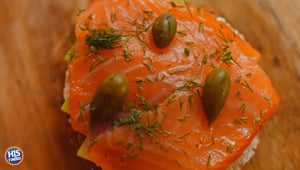 Schmear and Lox Bagel