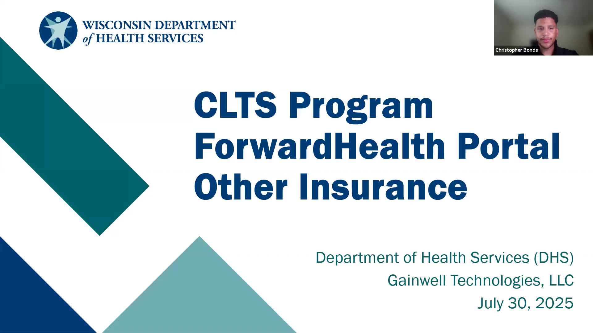 2025 ForwardHealth Portal Other Insurance Claims Training (Jul. 30 ...