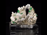 Fluorite, Tourmaline, and Opal on Feldspar From Erongo, Namibia