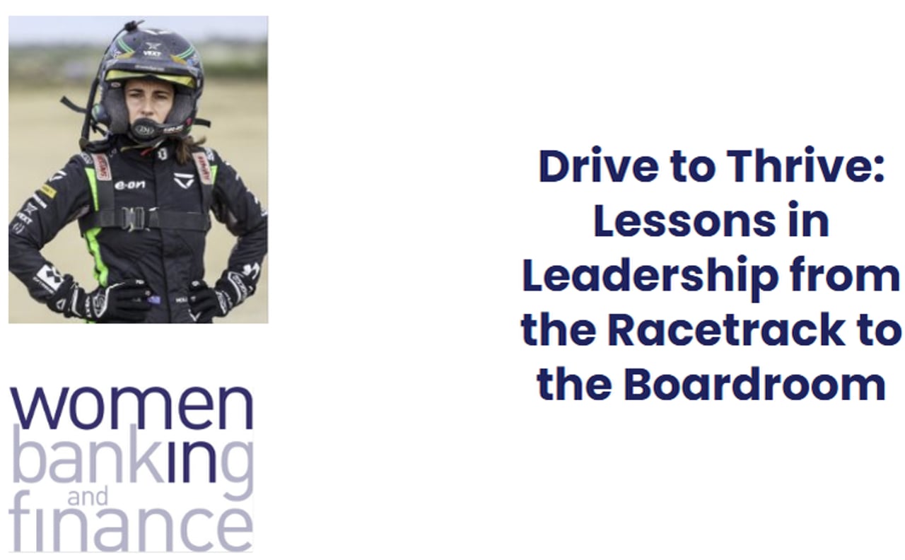 WiBF Webinar: Drive to Thrive: Lessons in Leadership from the Racetrack to the Boardroom