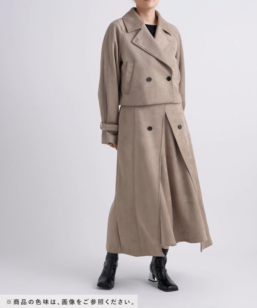 HARE サムエコート HARE ステンカラーコート コート 「SET UP対応」レザーステン