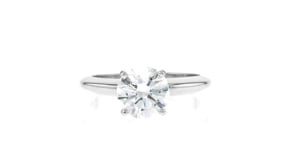 1.62 Carat Certified Diamond Solitaire Ring in 14kt White Gold
