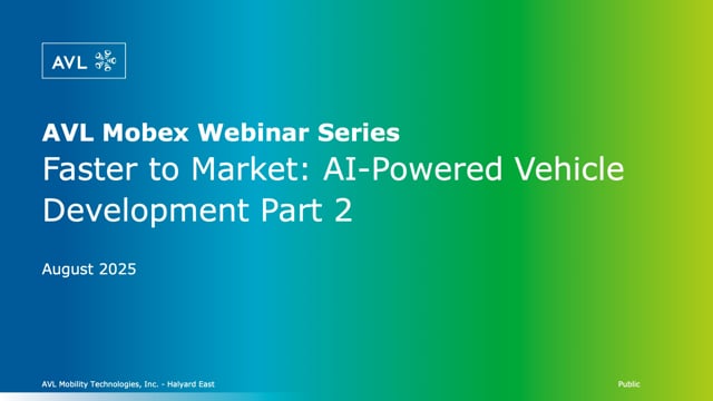 Faster to Market: AI-powered vehicle development - Part 2 - Mobex