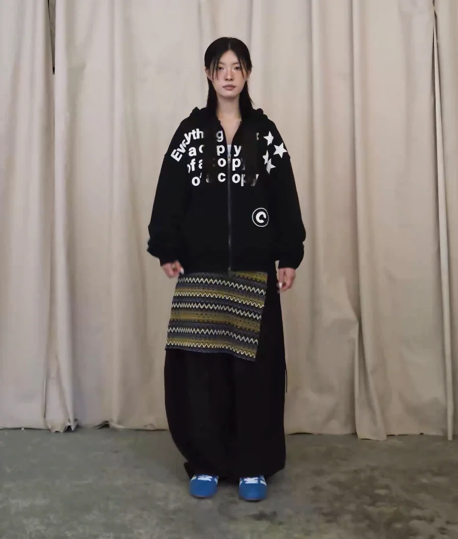 グクさん専用 GHD038 COPY CLUB Zip-Up Hoodie (BLACK) | ファッション通販