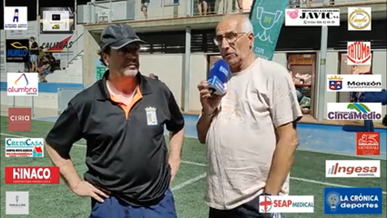 COPA  DIPUTACIÓN PROVINCIAL DE HUESCA  CUARTOS DE FINAL  TAMARITE 2- 0  AT.MONZÓN ALUMBRA  FELIX JIMÉNEZ ( ENTRENADOR TAMARITE )