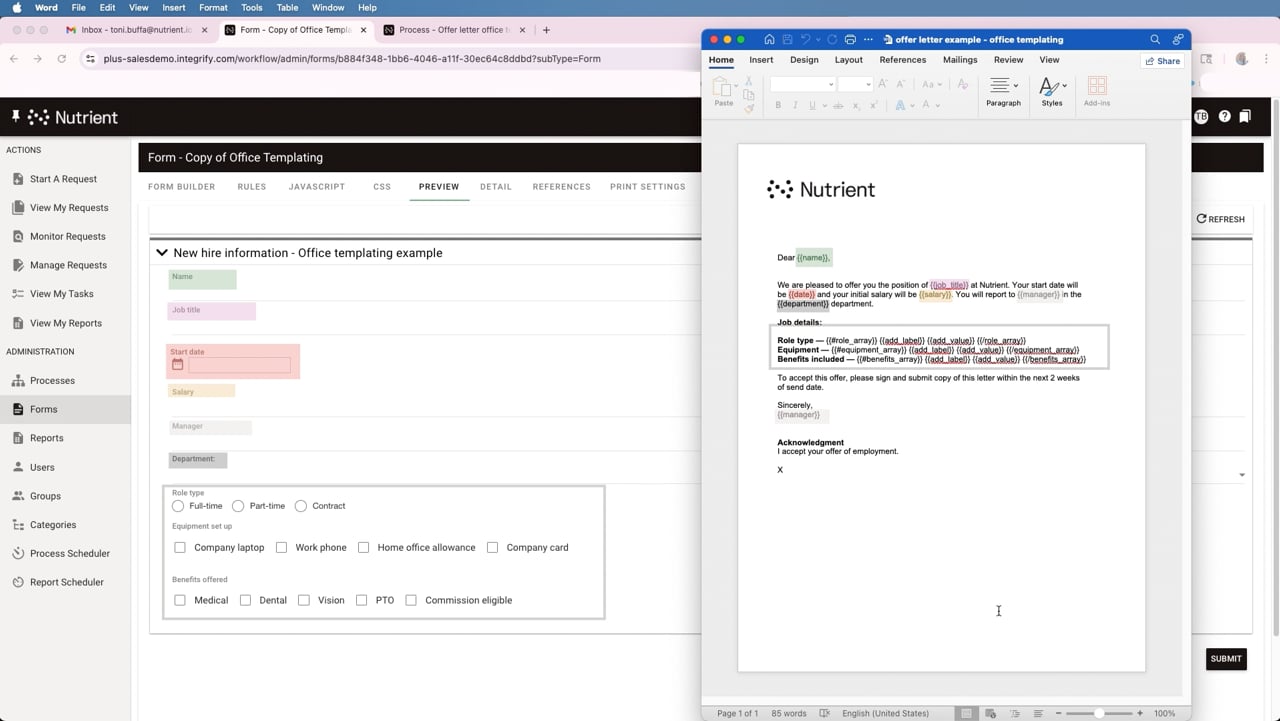 Document Generation Demo