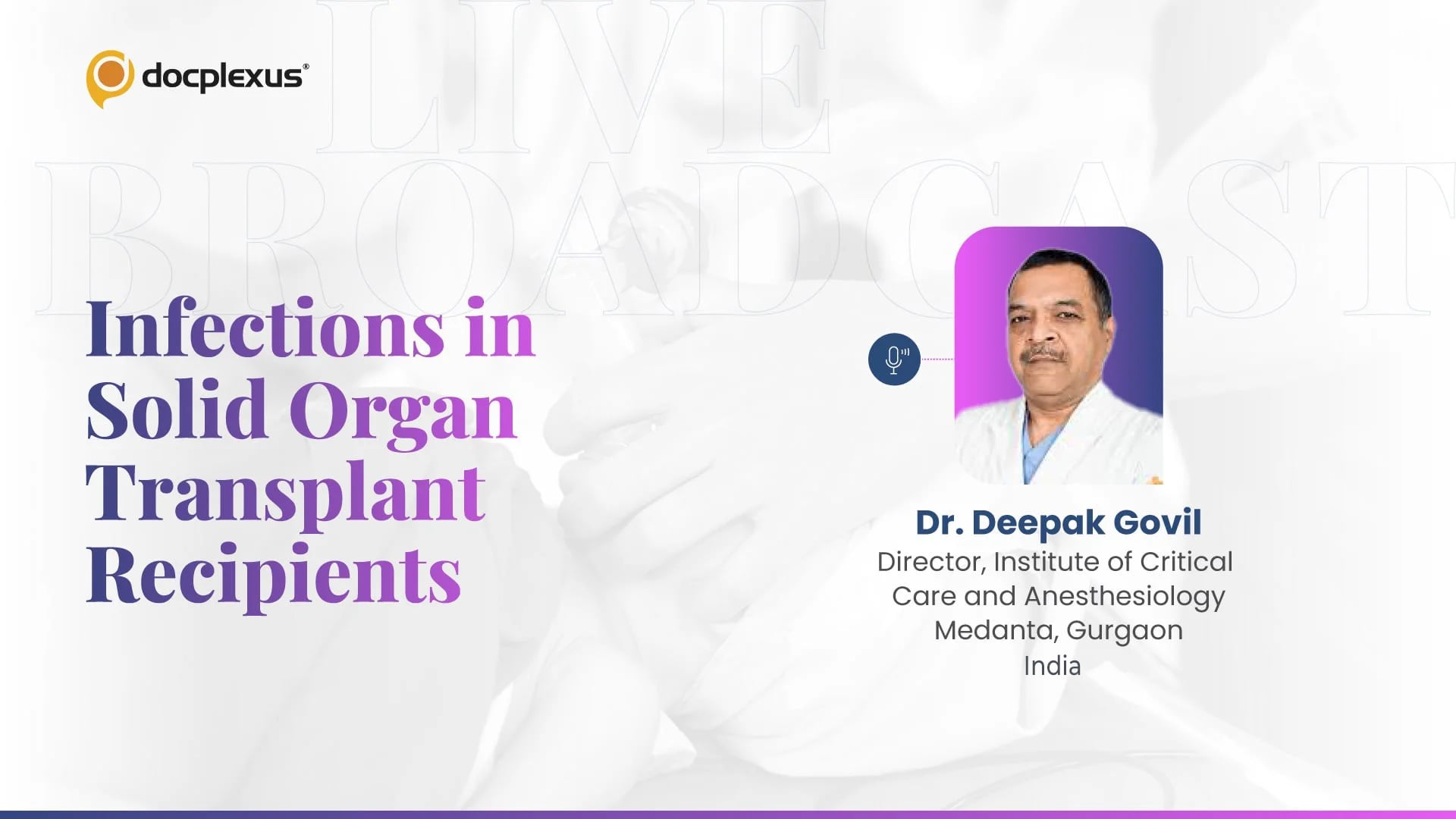 Infection in Solid Organ Transplant Recipient