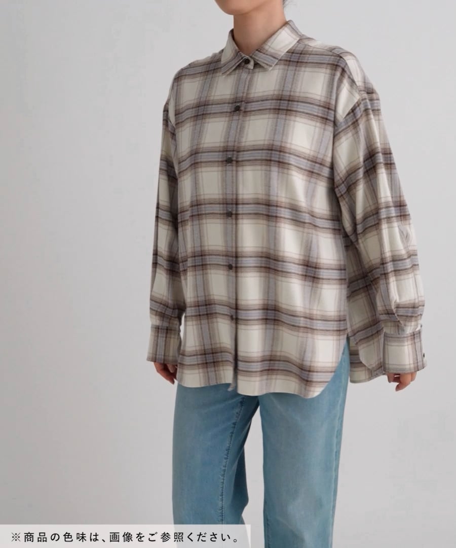 試着程度 Human made チェーンステッチ ネルシャツ 長袖 シャツ