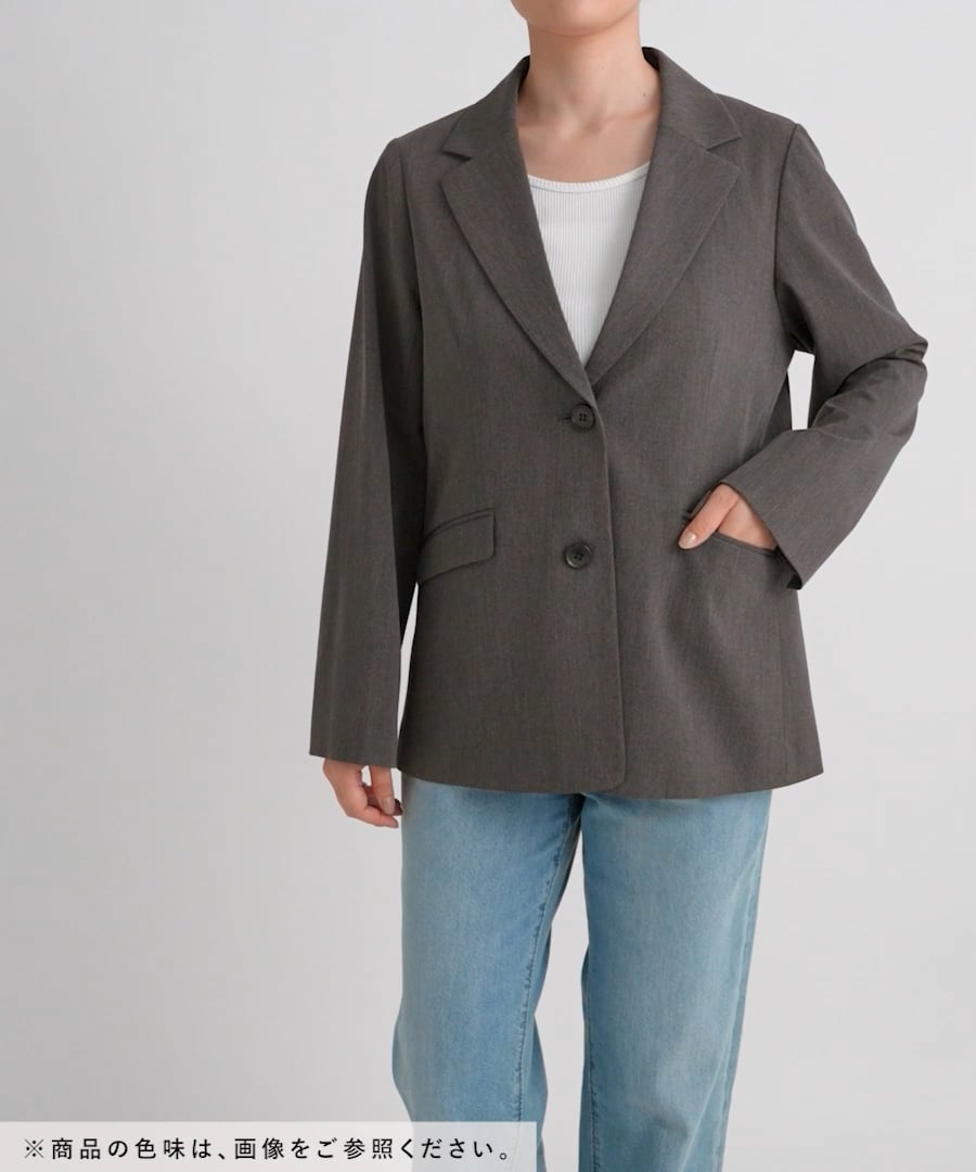 ウツクシルエットダブルジャケット グローバルワーク 2025 ウツク