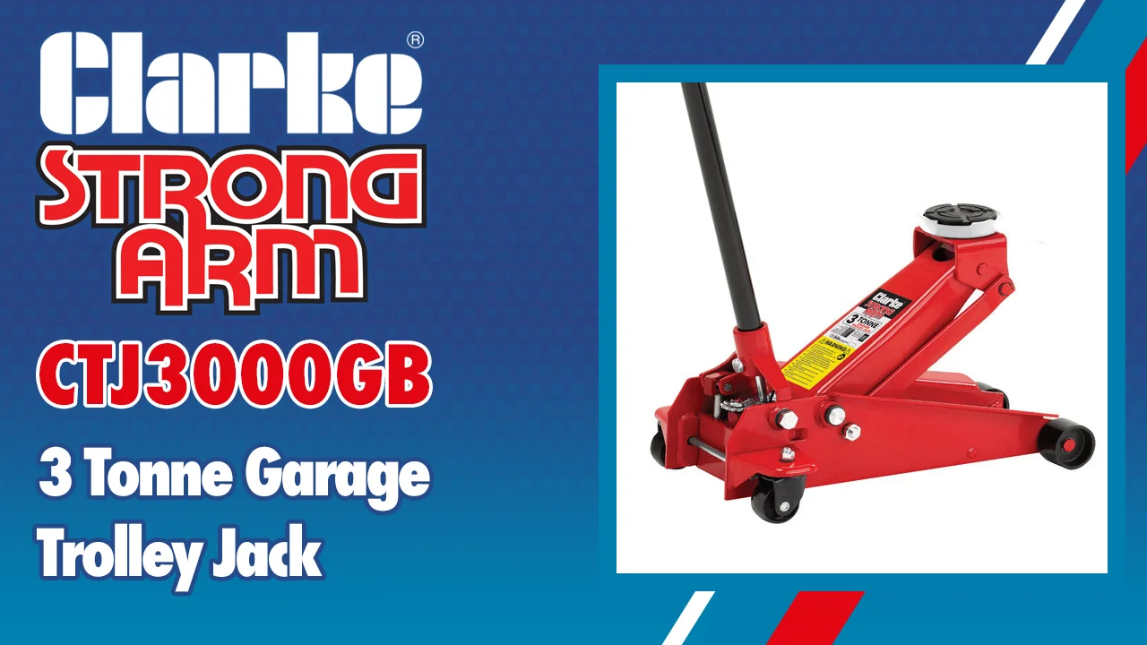Clarke CTJ3000C 3 Tonne Professional Garage Jack - Clarke