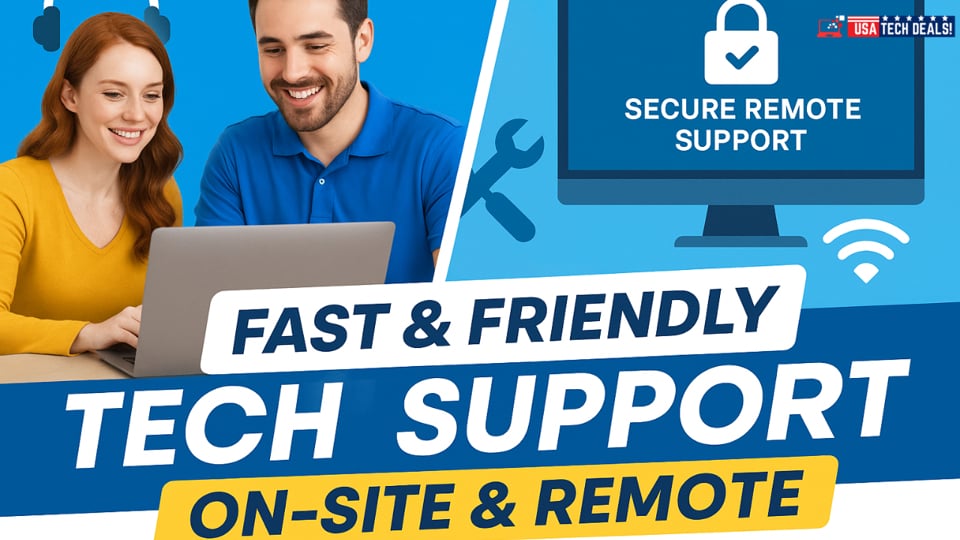 On-Site & Remote Tech Support u2013 Fast, Secure, Reliable