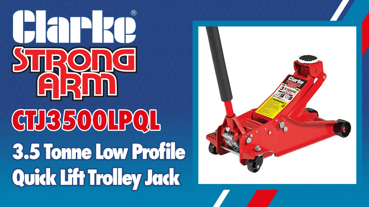 Clarke CTJ3500LPQL 3.5 Tonne Low Profile Quick Lift Garage Trolley