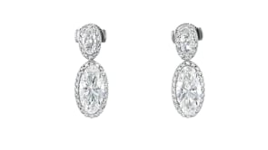 4.00 ct. t.w. Lab-Grown Diamond Drop Earrings in Platinum