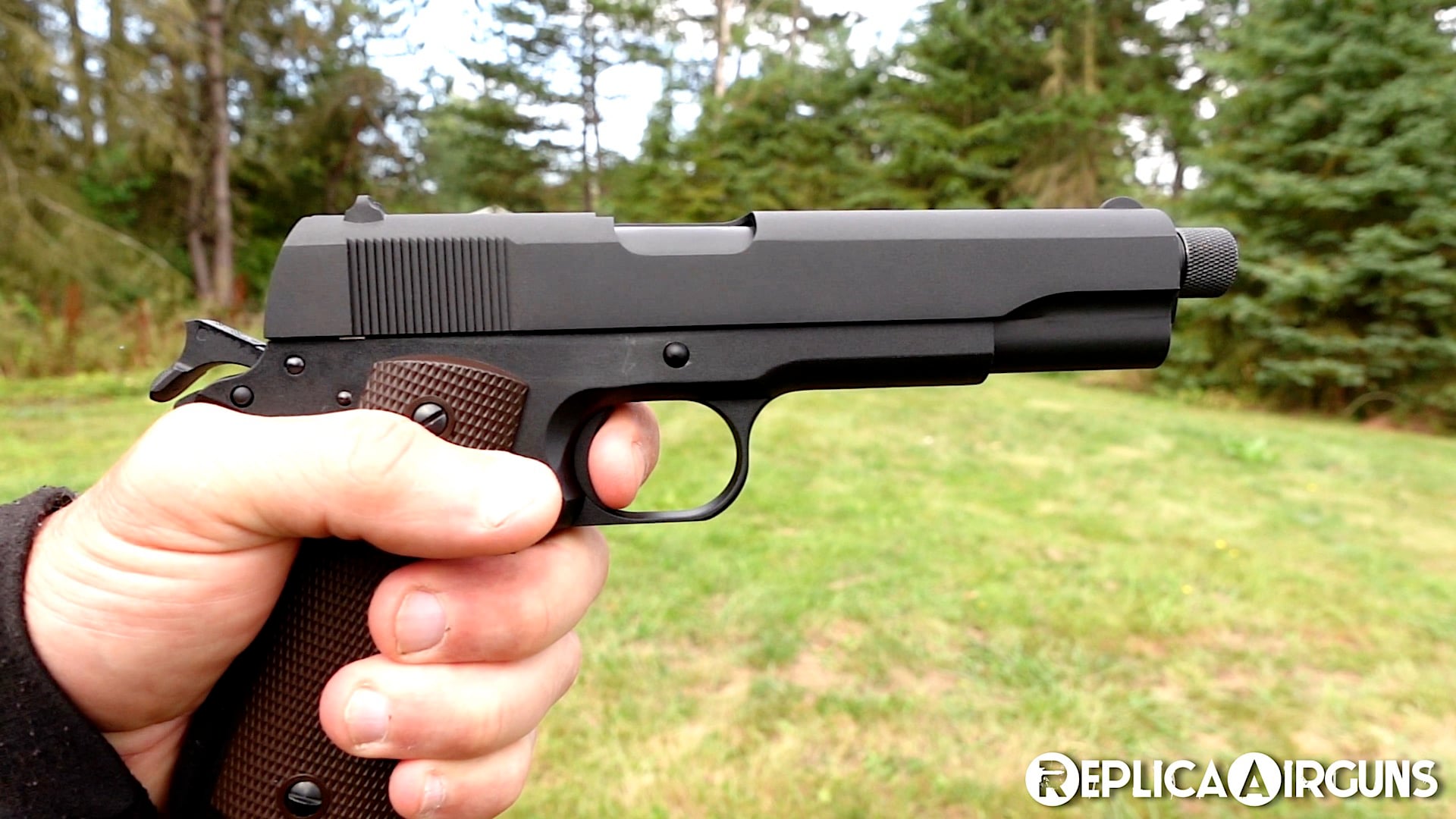 KJWorks Full Metal 1911 TBC CO2 Airsoft Pistol Field Test Review