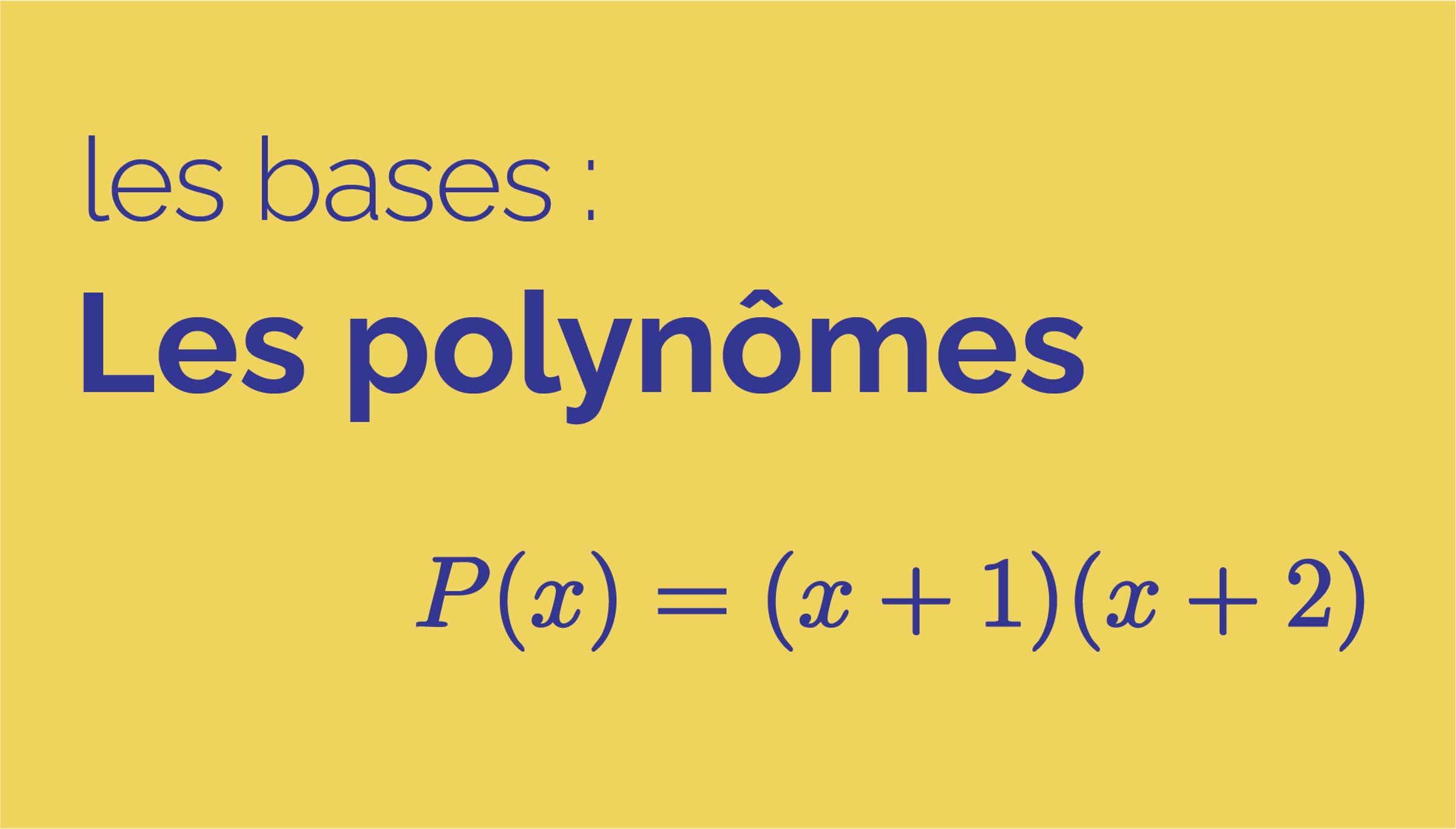 Les polynomes | Videos & Movies on Vimeo