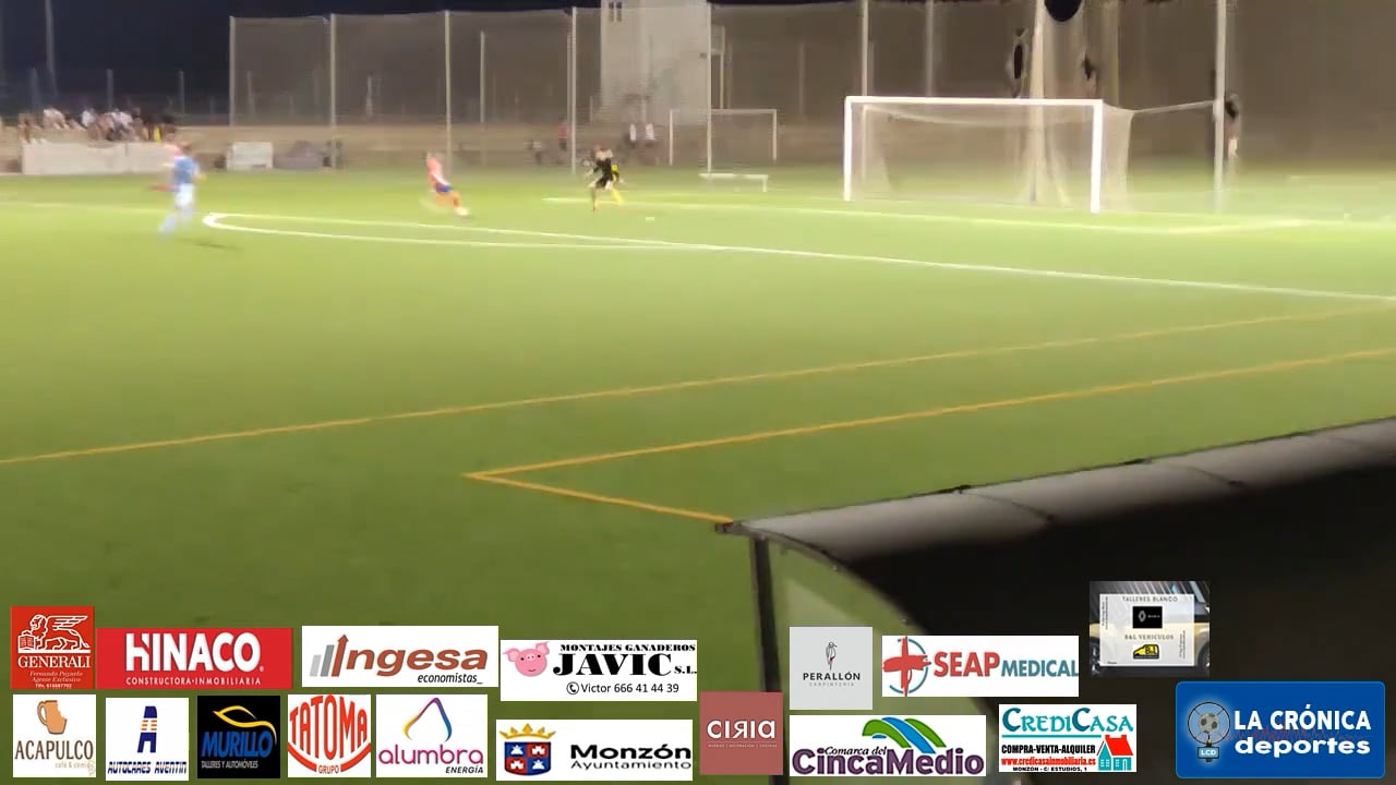 COPA  FEDERACIÓN 1ª ELIMINATORIA   ( SEMIFINAL  IDA )  AT.MONZÓN ALUMBRA  3-1 CD BINÉFAR   RESUMEN Y GOLES