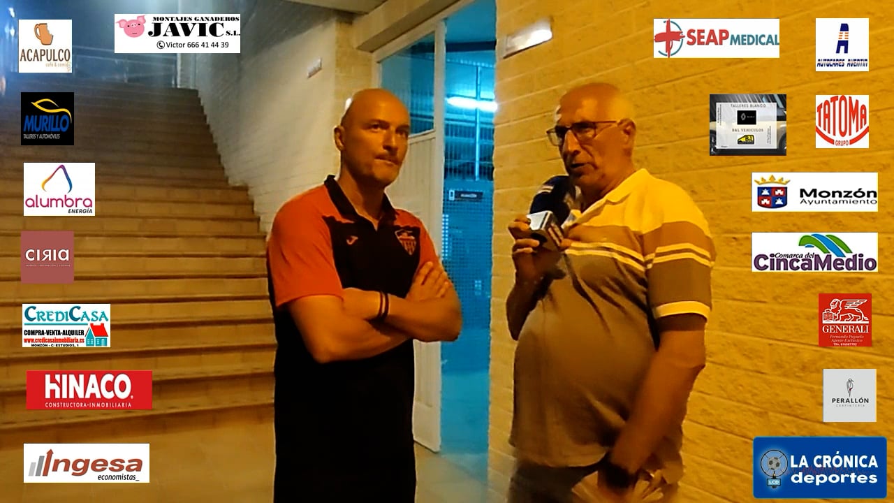 COPA FEDERACIÓN 1ª ELIMINATORIA ( SEMIFINAL IDA ) AT.MONZÓN ALUMBRA 3-1 CD BINEFAR  ISMAEL MARIANI ( ENTRENADOR AT.MONZÓN ALUMBRA )