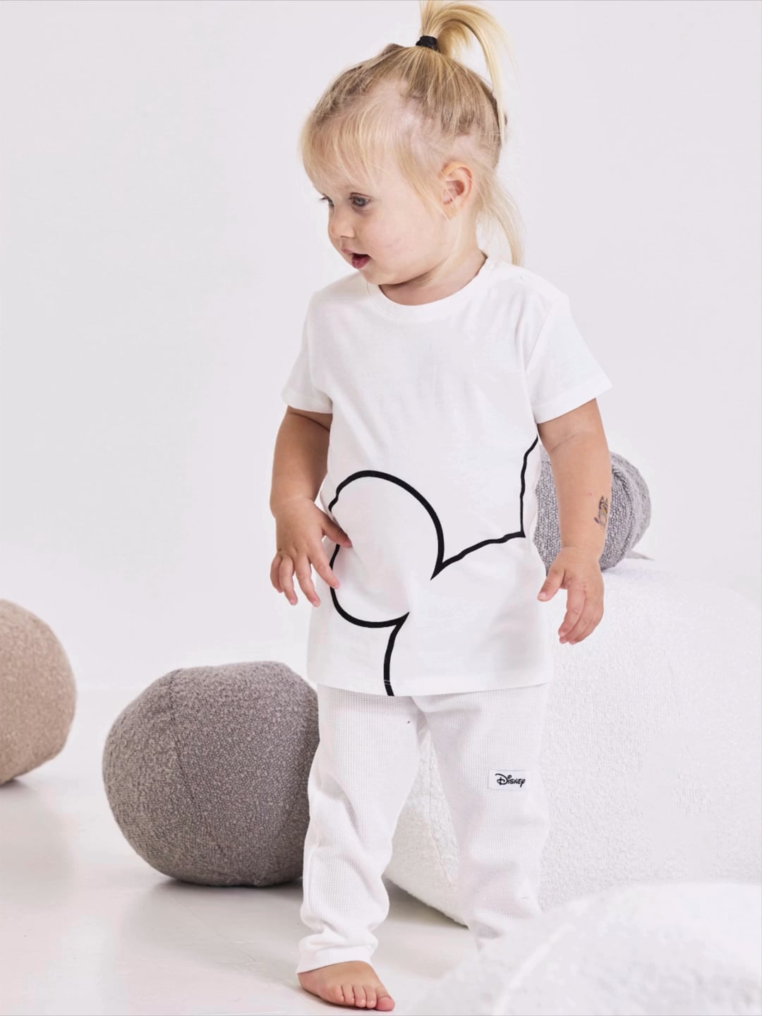 סט פיג’מה יוניסקס עם כיתוב אישי MICKEY