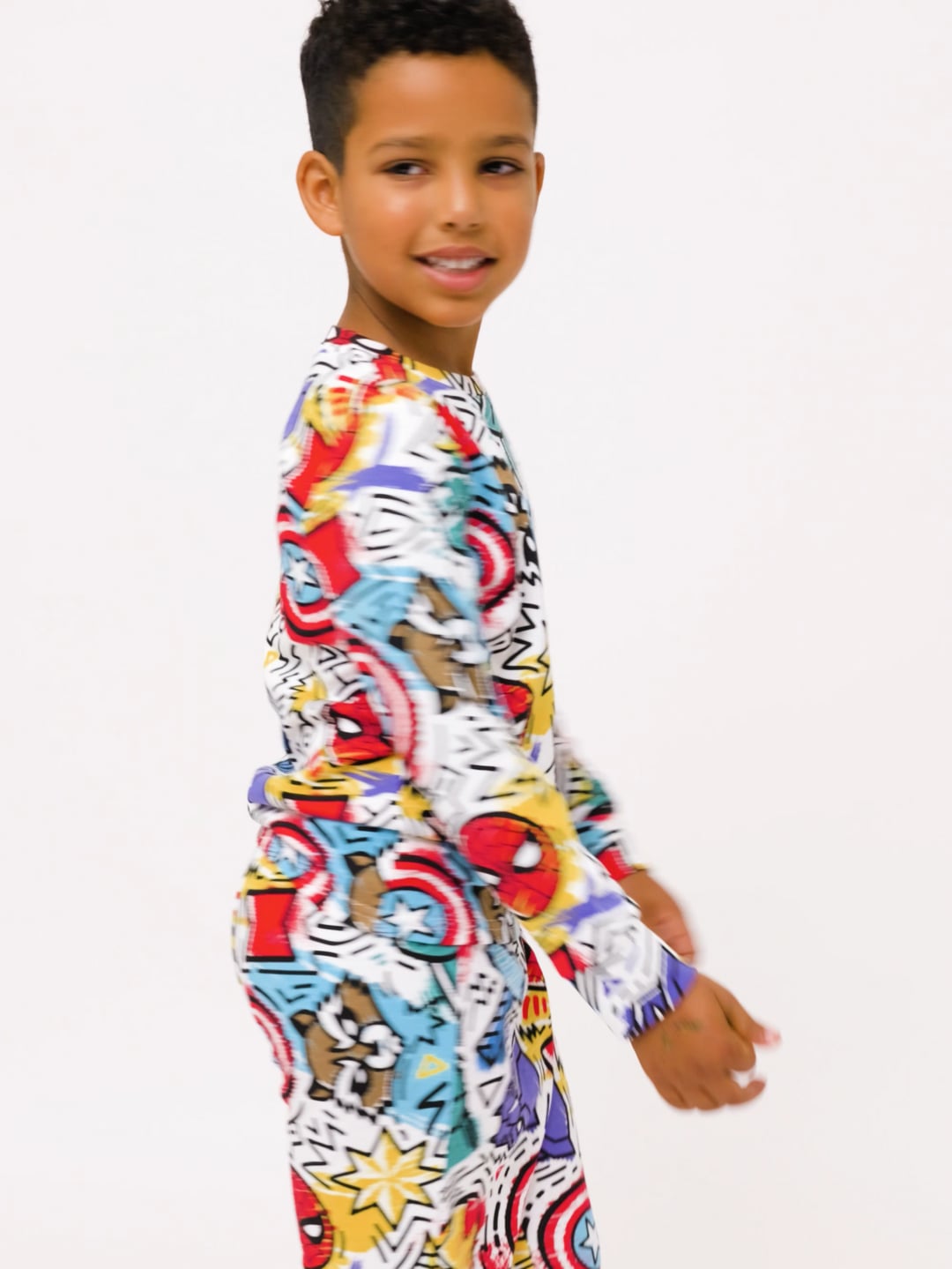 סט פיג’מה ארוכה דקה AVENGERS