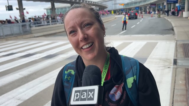 Air Canada flight attendants protest at Toronto Pearson airport