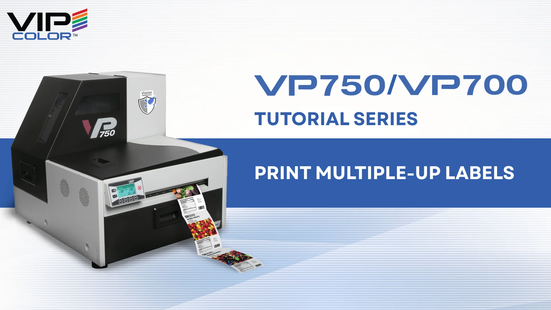 How-To-videos setup and use VIPColor color label printers - VIPColor