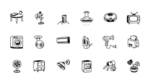 Animated House Doodle Icon Set, an Outline Icon by Vectors Market (Thumbnail 5 of 5)
