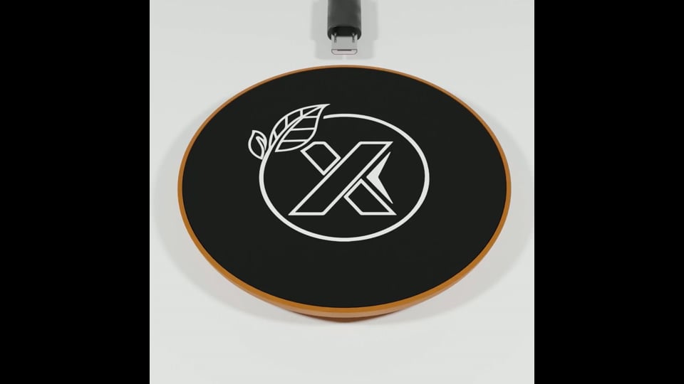 CHARGEUR À INDUCTION PUBLICITAIRE 10W ANTIBACTÉRIEN SCX® AVEC LOGO LUMINEUX 'HAMES'