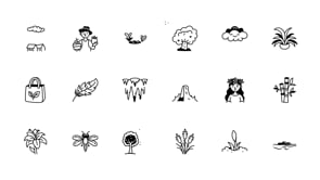 Animated Nature Doodle Icon Set, an Outline Icon by Vectors Market (Thumbnail 5 of 5)