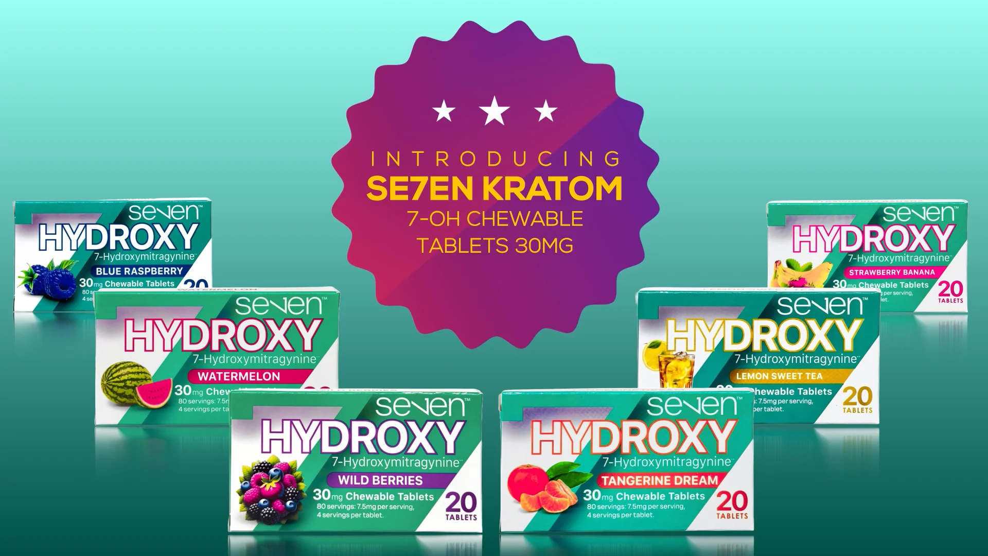 Se7en 7-OH Lemon Sweet Tea Chewable Tablets 30mg