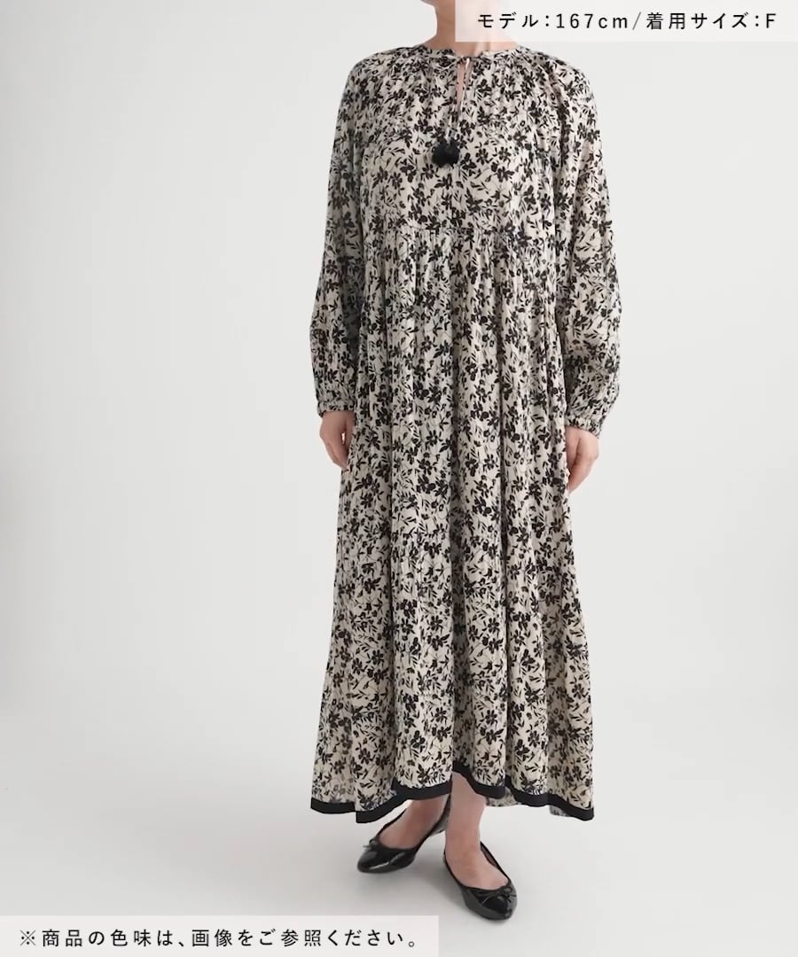 natural by clip》フラワープリントワンピース | [公式]スタディオ