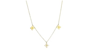 Roberto Coin Love by the Inch Diamond Station Necklace in 18kt Yellow Gold